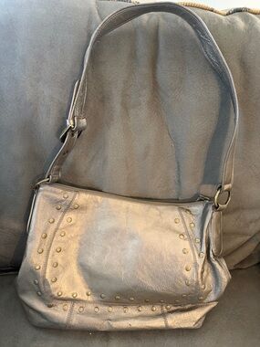 Vintage Rolf’s Metallic Studded Shoulder Bag - Bronze